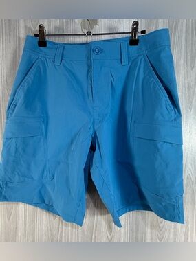 Under Armour Men's Golf Outdoor Board Shorts Size 30 Blue Nylon NWT